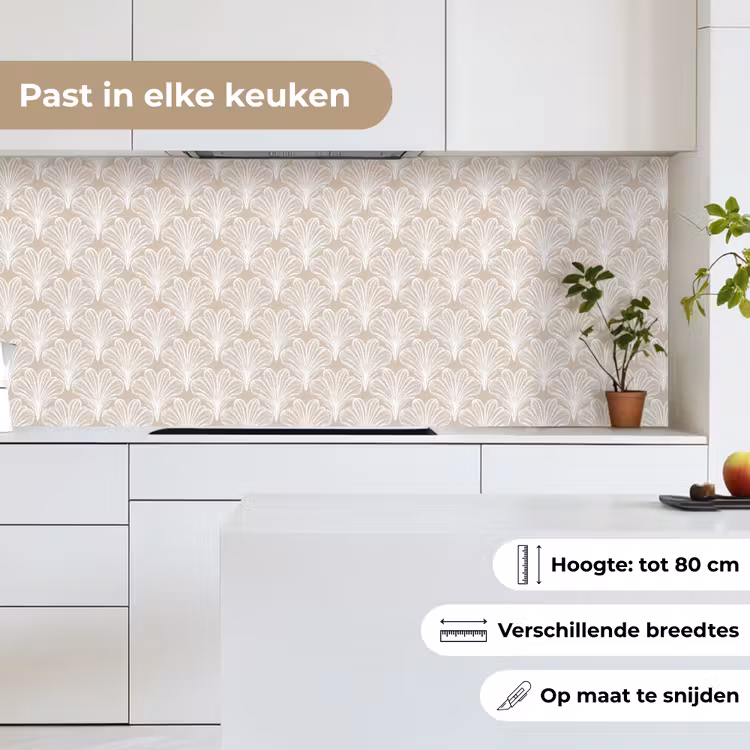 Vintage - Waaier -Crème keuken achterwand 2 middel 871 -sfeer4_NL
