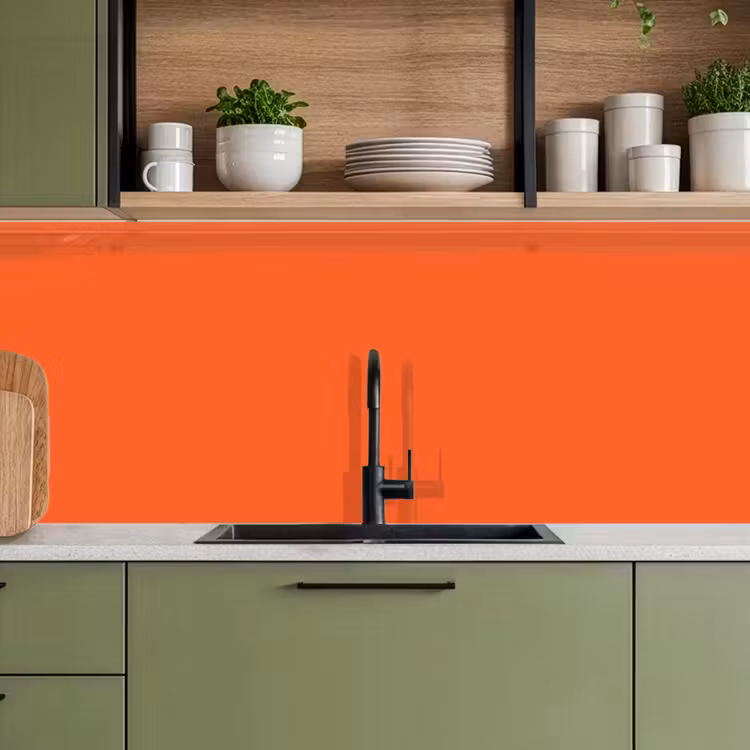 Vivid - Amber - Oranje keuken achterwand 2 middel 871 -sfeer3