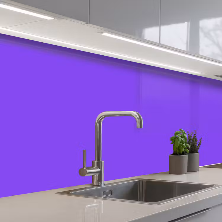 Vivid - Violet - Paars keuken achterwand 2 middel 871 -3d_schuin