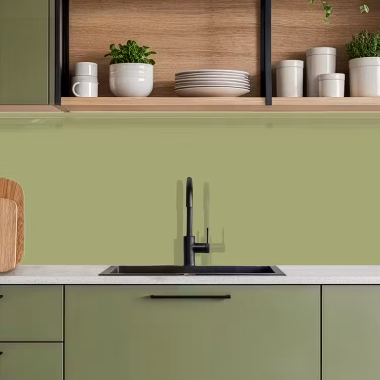 Whispering - Sage - Groen keuken achterwand 2 middel 871 -sfeer3