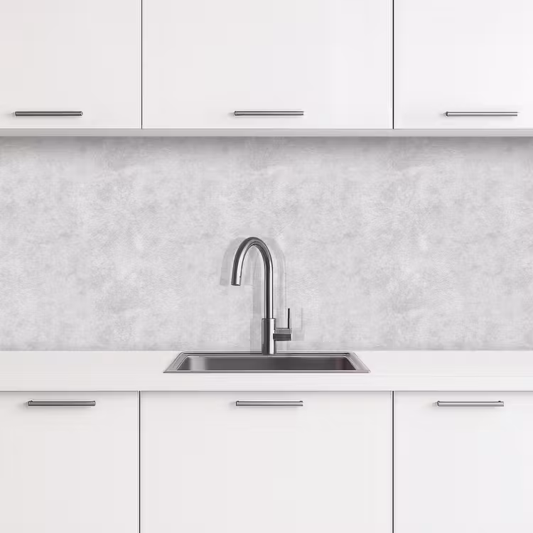 Wit - Muur - Verkleuring keuken achterwand 2 middel 871 -3d