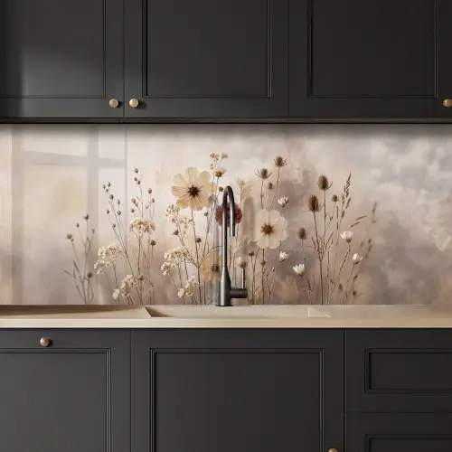 Wilde bloemen - Botanisch - Vintage - Natuur - Rustiek keuken achterwand 2 middel -sfeer1