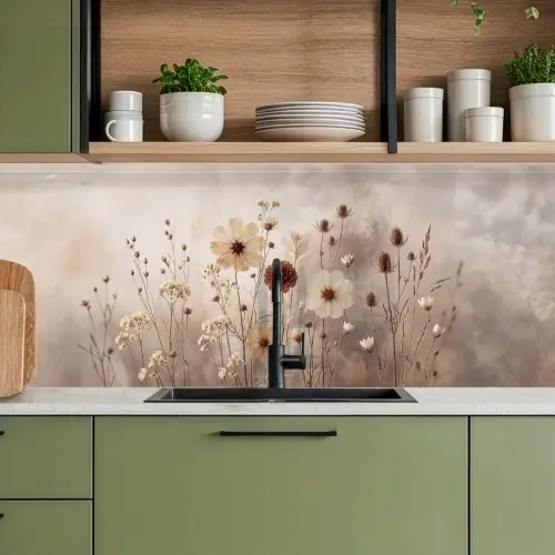 Wilde bloemen - Botanisch - Vintage - Natuur - Rustiek keuken achterwand 2 middel -sfeer3