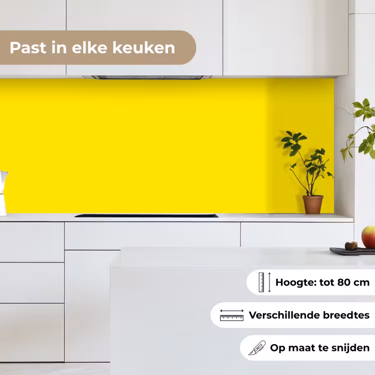 Geel - Citroen - Neon - Kleuren keuken achterwand 2 middel 871 -sfeer4_NL