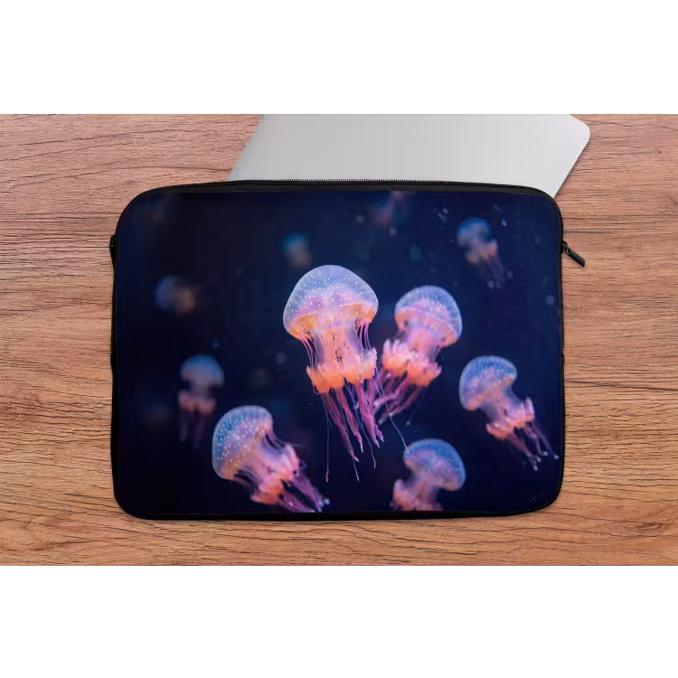 Dier - Onderwater - Natuur - Roze - Mysterieus laptophoes neopreen klein -tafel