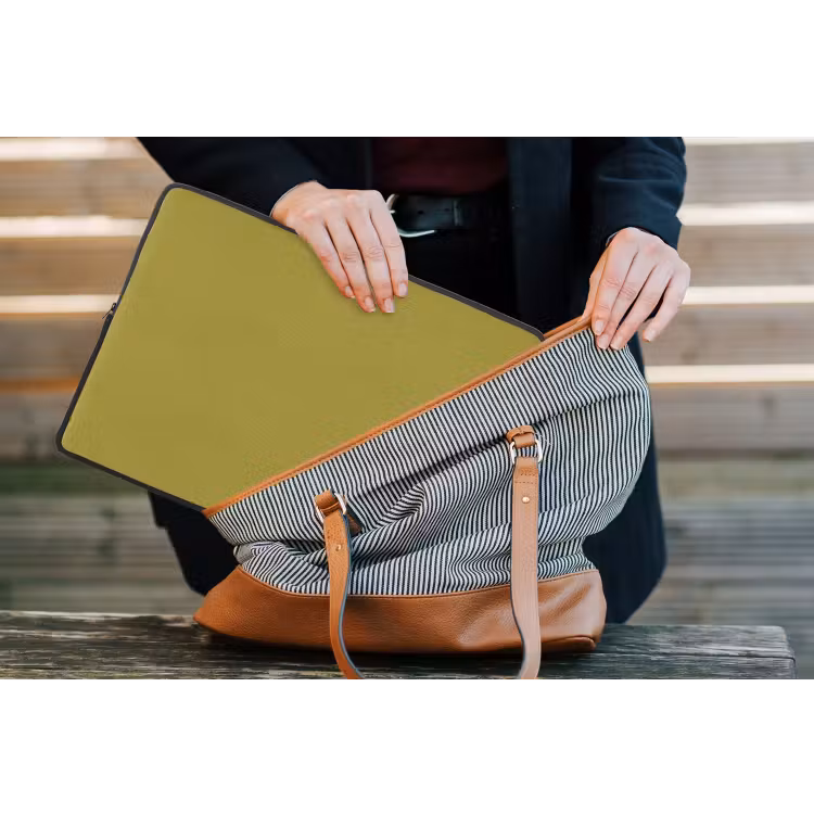 Antique - Moss - Groen laptophoes neopreen klein 279 -tas