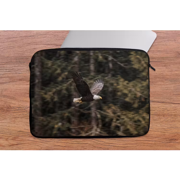 Zeearend - Vliegen - Bos - Natuur laptophoes neopreen klein -tafel