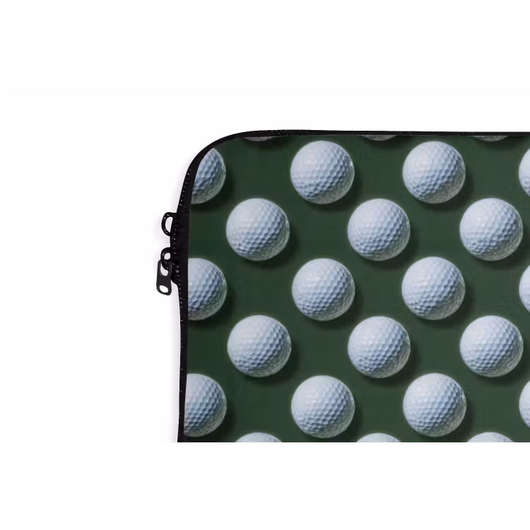 Ballen - Golf - Groen laptophoes neopreen klein 279 -detail