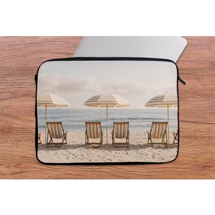 Strand - Stoelen - Parasol laptophoes neopreen klein -tafel