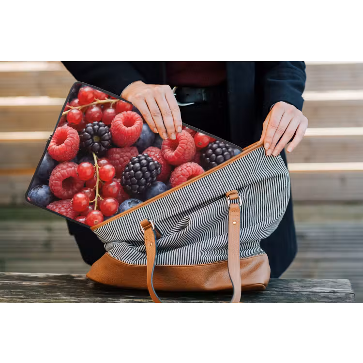 Bessen - Mix - Vers - Eten - Kleurrijk laptophoes neopreen klein -tas