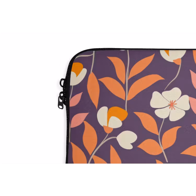 Boho - Vintage - Paars laptophoes neopreen klein 279 -detail