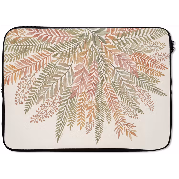 Botanisch - Aquarel - Kleurrijk laptophoes neopreen klein -zkaufland3dotto