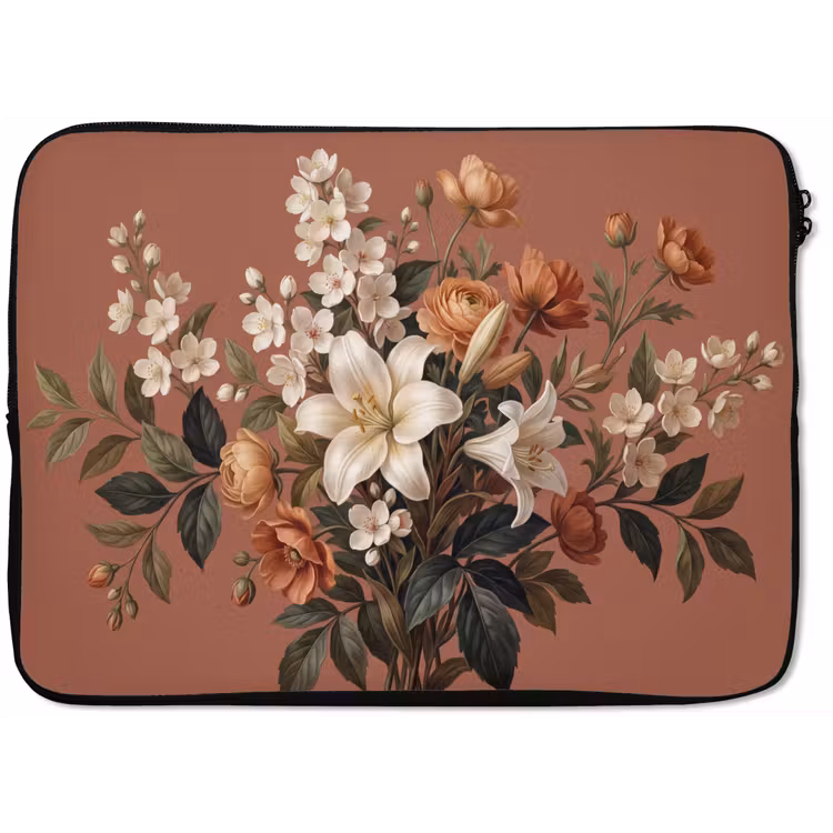 Boeket - Retro - Kleurrijk laptophoes neopreen klein -zkaufland3dotto