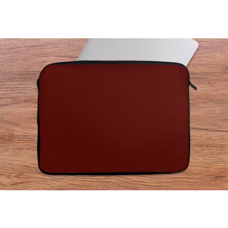 Burnt - Mahogany - Rood laptophoes neopreen klein 279 -tafel