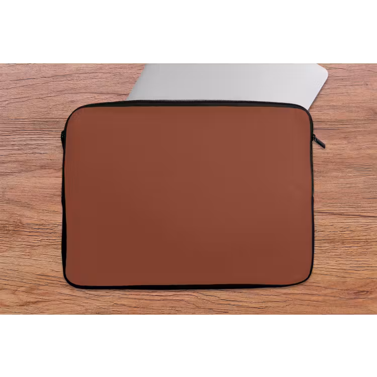 Burnt - Mahogany - Terracotta laptophoes neopreen klein 279 -tafel