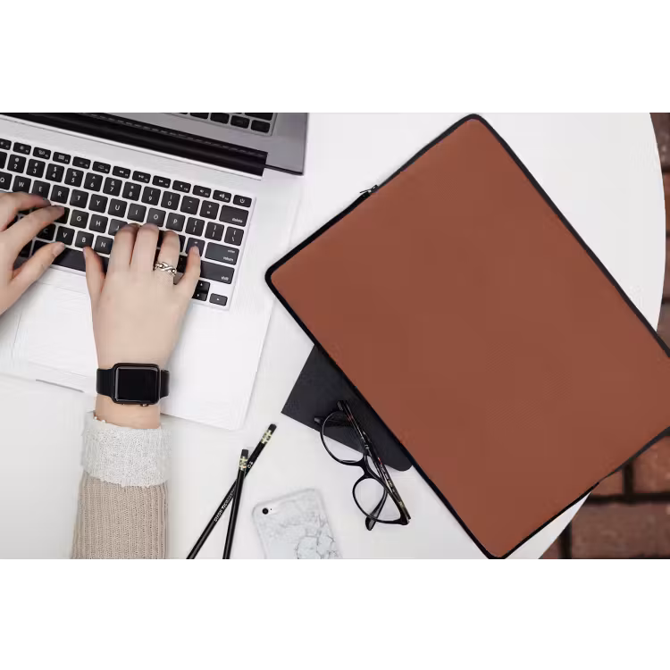 Burnt - Mahogany - Terracotta laptophoes neopreen klein 279 -bureau