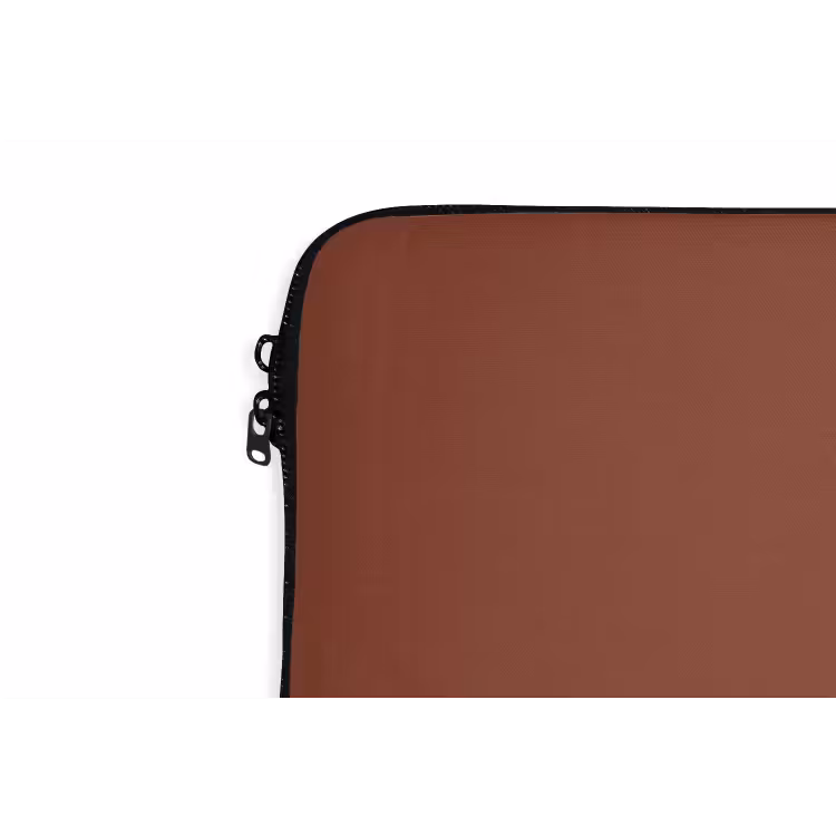 Burnt - Mahogany - Terracotta laptophoes neopreen klein 279 -detail