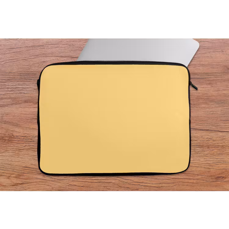 Butter - Geel - Yellow laptophoes neopreen klein 279 -tafel