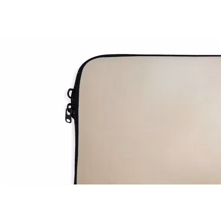 Vlinder - Bloem - Blauw laptophoes neopreen klein -detail