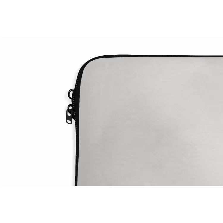 Vlinder - Bloem -Natuur - Beige laptophoes neopreen klein -detail