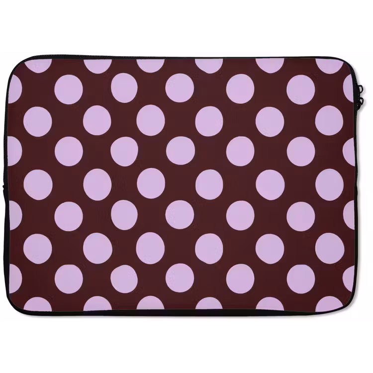 Klassiek - Stippen - Paars laptophoes neopreen klein 279 -zkaufland3dotto