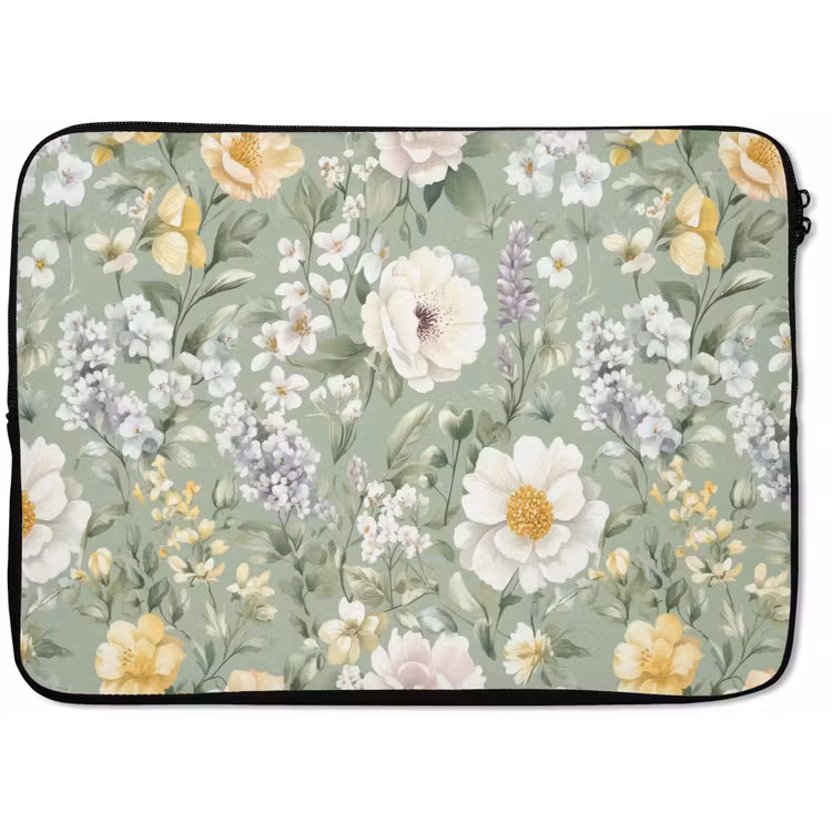 Klassiek - Bloemenpatroon - Kleurrijk laptophoes neopreen klein 279 -zkaufland3dotto