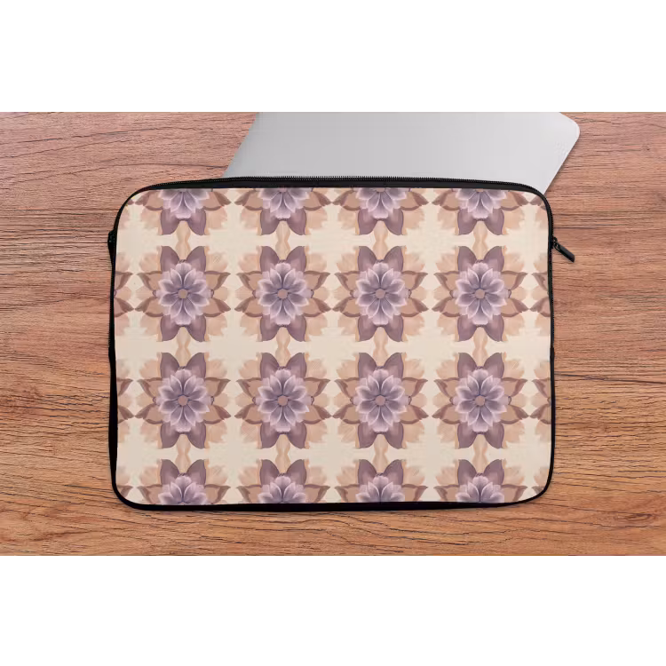 Klassiek - Patroon - Paars laptophoes neopreen klein 279 -tafel