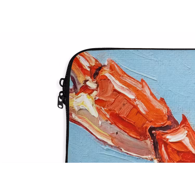 Krab - Zee - Dieren - Abstract - Rood laptophoes neopreen klein -detail