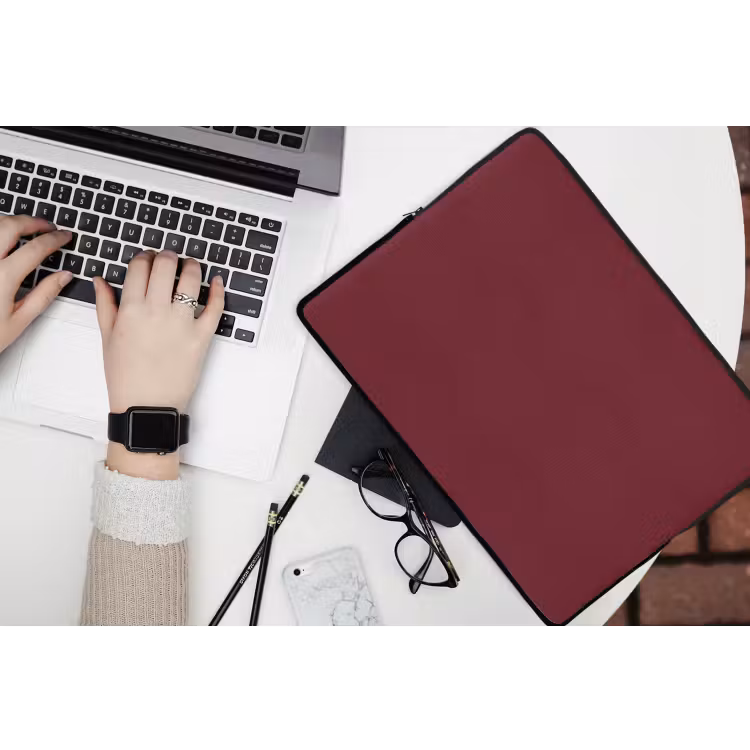 Dark - Garnet - Rood laptophoes neopreen klein 279 -bureau