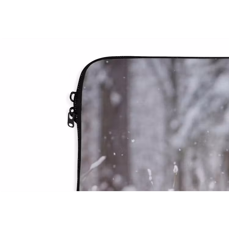 Hert - Sneeuw - Bos - Dieren - Vertederend laptophoes neopreen klein -detail