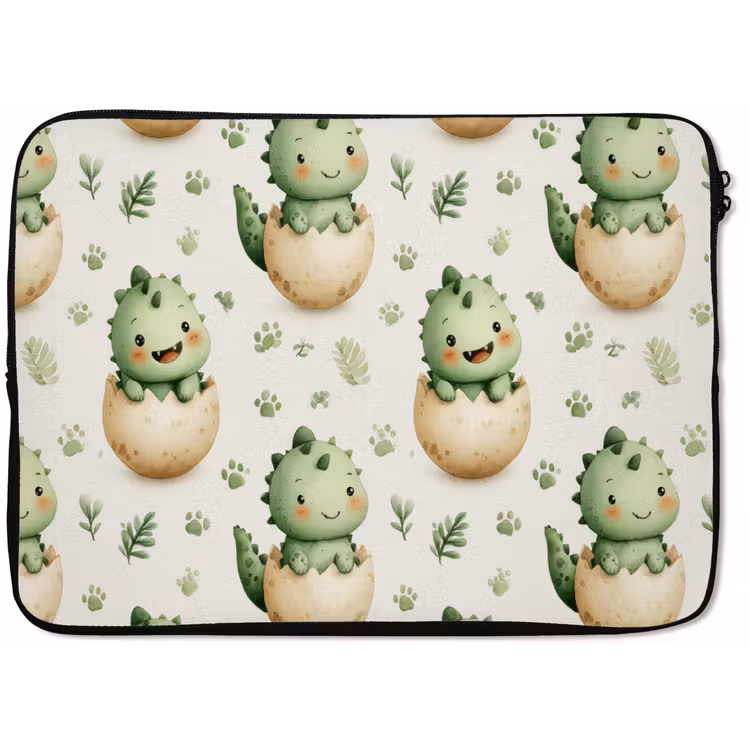 Dino - Eieren - Groen laptophoes neopreen klein 279 -zkaufland3dotto