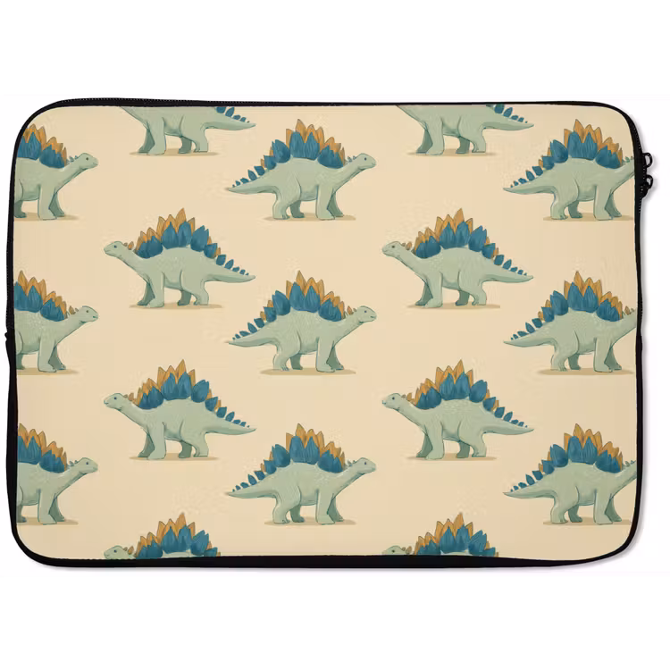 Dino - Patroon - Groen laptophoes neopreen klein 279 -zkaufland3dotto