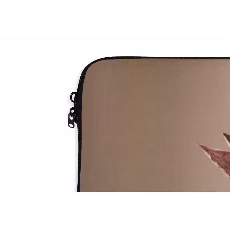 Droogbloem - Protea - Vintage - Beige - Rustiek laptophoes neopreen klein -detail
