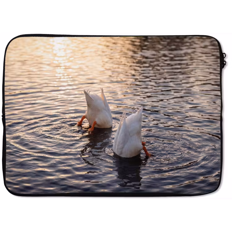 Eenden - Water - Natuur laptophoes neopreen klein -zkaufland3dotto