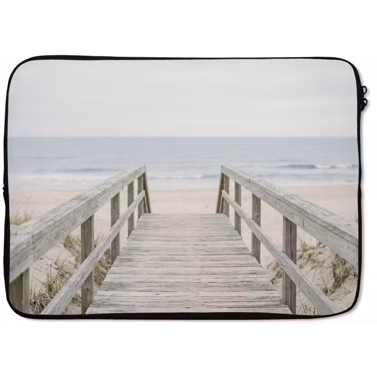 Duinen - Vlonder - Oceaan laptophoes neopreen klein -zkaufland3dotto