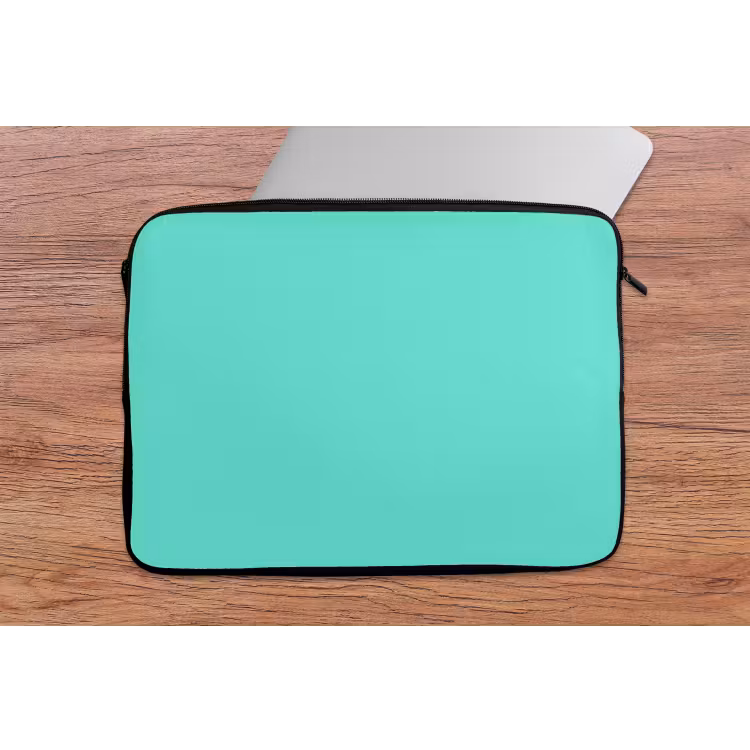 Electric - Cyan - Turkoois laptophoes neopreen klein 279 -tafel