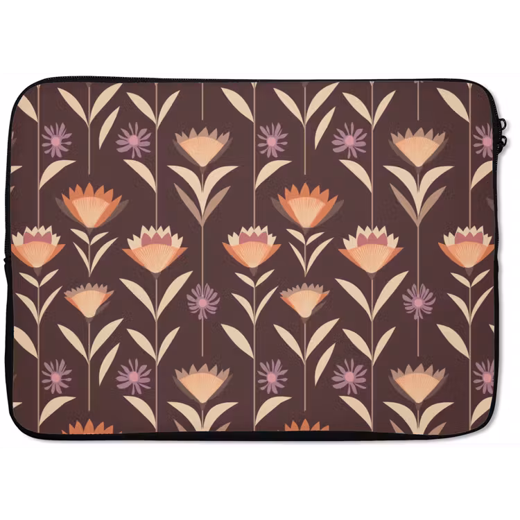 Elegant - Retro - Bruin laptophoes neopreen klein 279 -zkaufland3dotto