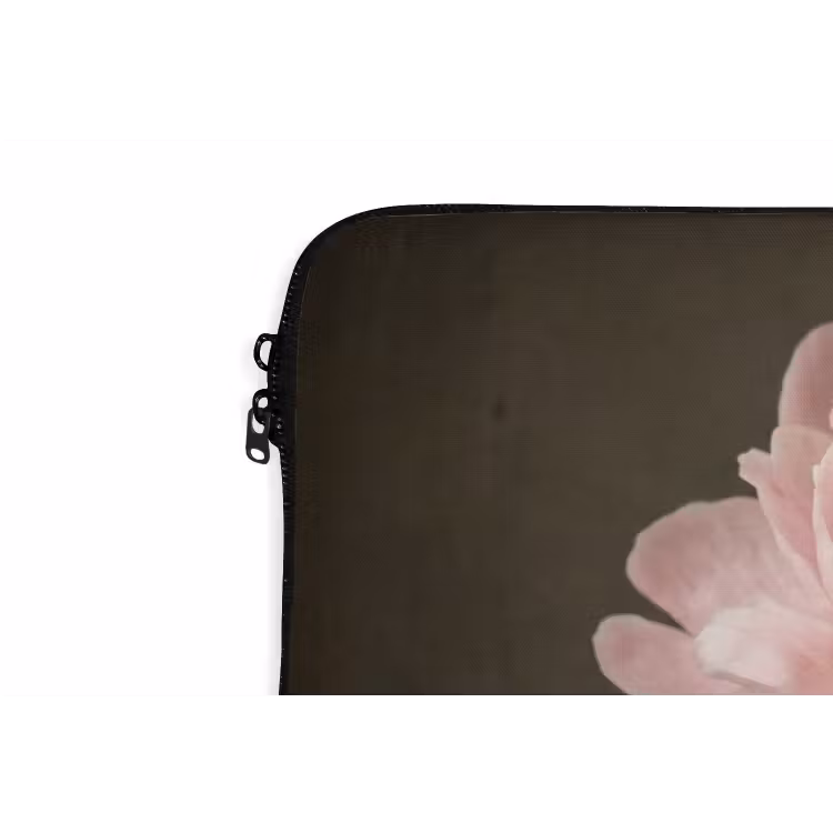 Gezicht - Roos - Roze laptophoes neopreen klein -detail