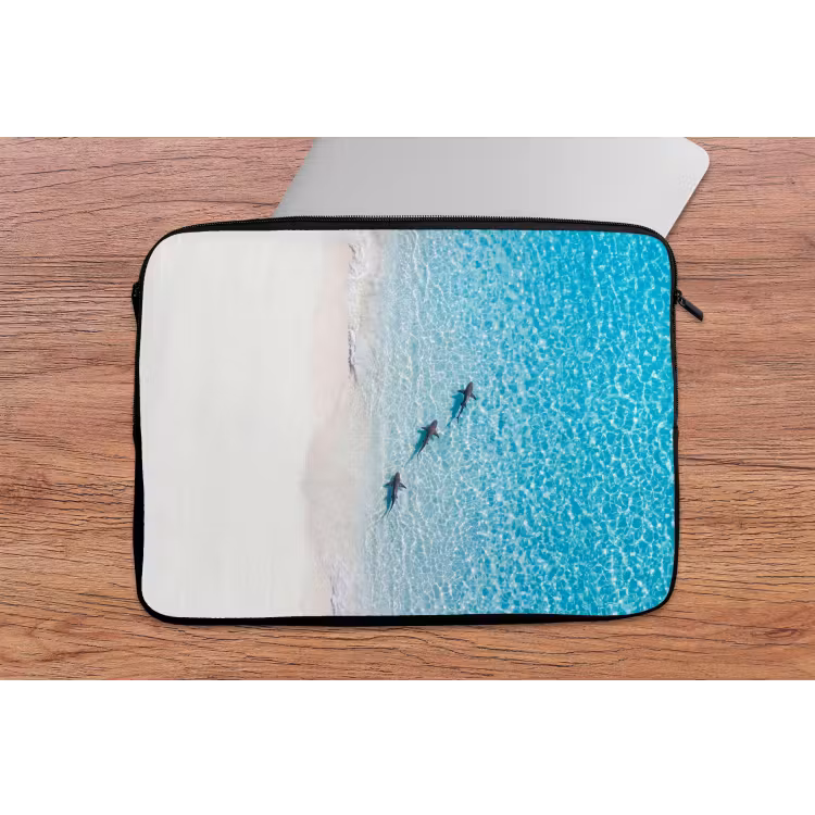 Vis - Oceaan - Strand - Turquoise - Natuur laptophoes neopreen klein -tafel