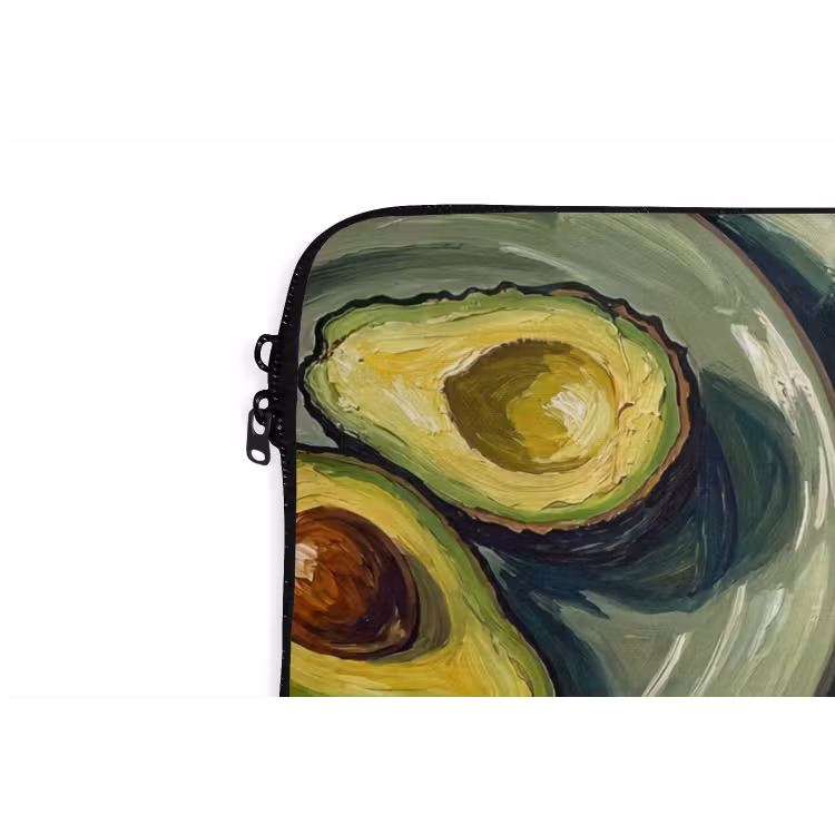 Eten - Ontbijt - Tafel - Modern - Groen laptophoes neopreen klein -detail