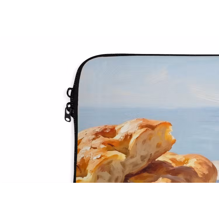 Eten - Middellandse Zee - Natuur - Geschilderd laptophoes neopreen klein -detail