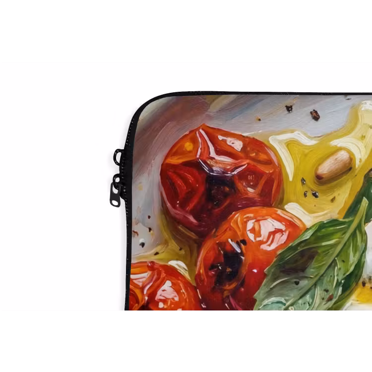 Eten - Groenten - Kaas - Modern - Vers laptophoes neopreen klein -detail