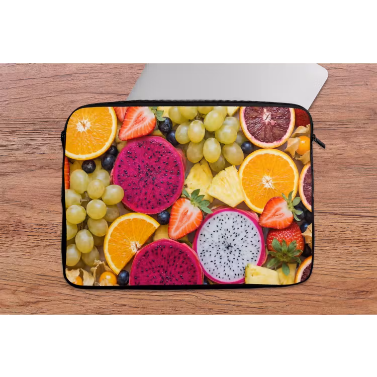 Fruit - Assortiment - Kleurrijk - Gezondheid laptophoes neopreen klein -tafel
