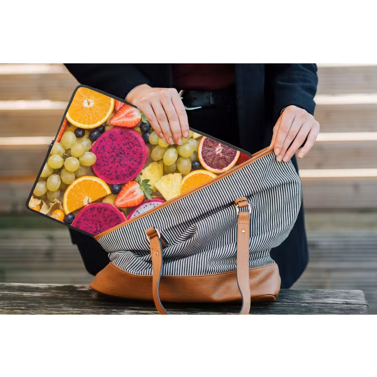 Fruit - Assortiment - Kleurrijk - Gezondheid laptophoes neopreen klein -tas