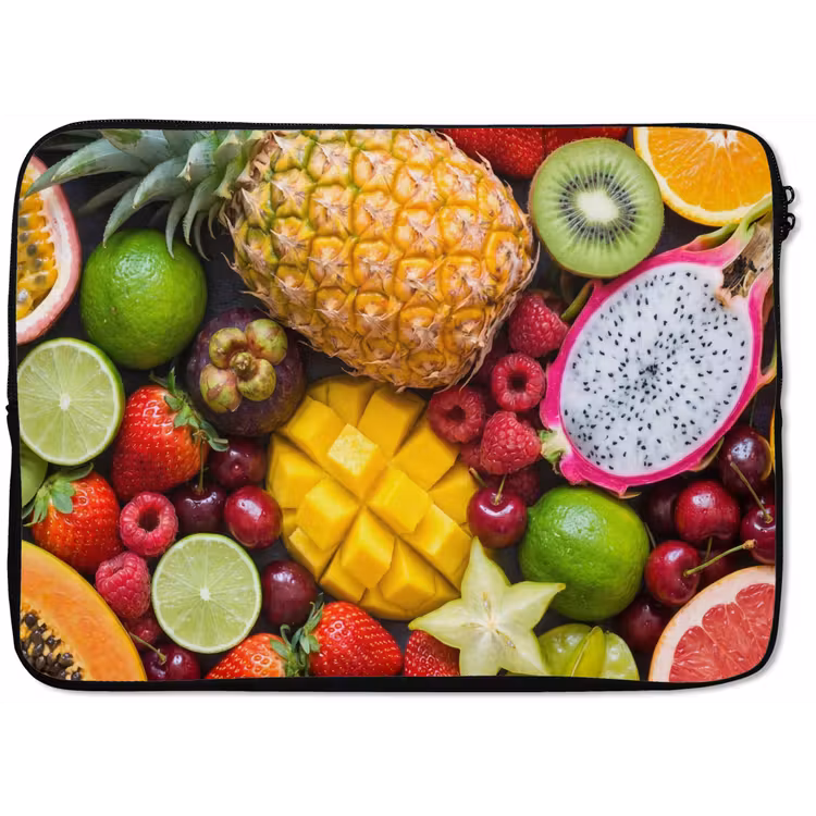 Fruit - Assortiment - Vers - Gezond - Kleurrijk laptophoes neopreen klein -zkaufland3dotto