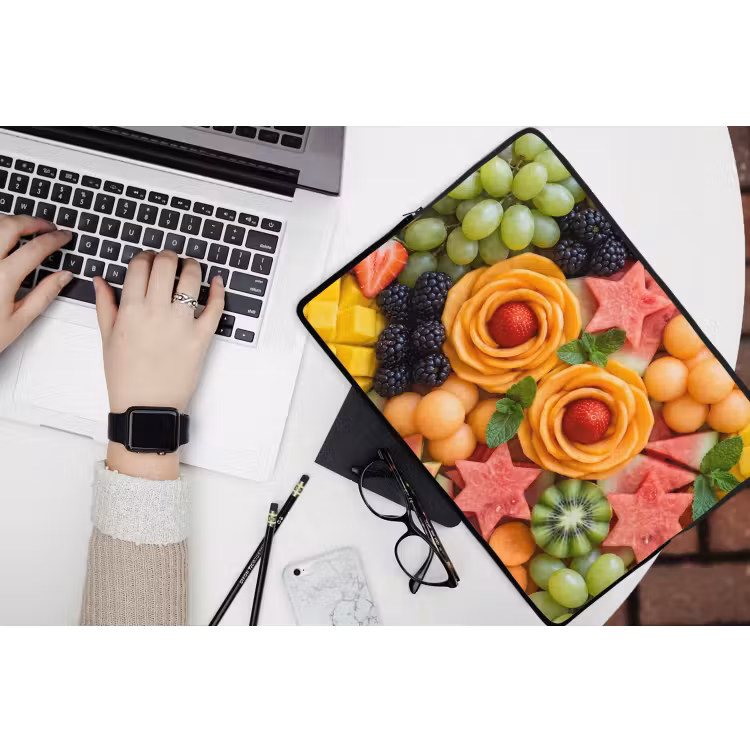 Fruit - Variatie - Kleurrijk - Vers - Eten laptophoes neopreen klein -bureau