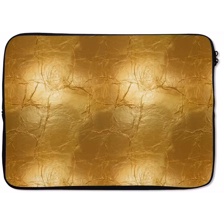 Bladgoud - Vintage - Textuur - Warm Goud laptophoes neopreen klein 279 -zkaufland3dotto