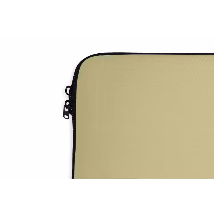 Golden - Clover - Geel laptophoes neopreen klein 279 -detail