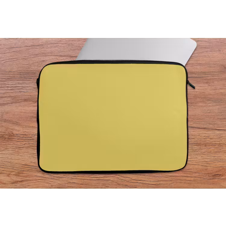 Golden - Ochre - Geel laptophoes neopreen klein 279 -tafel