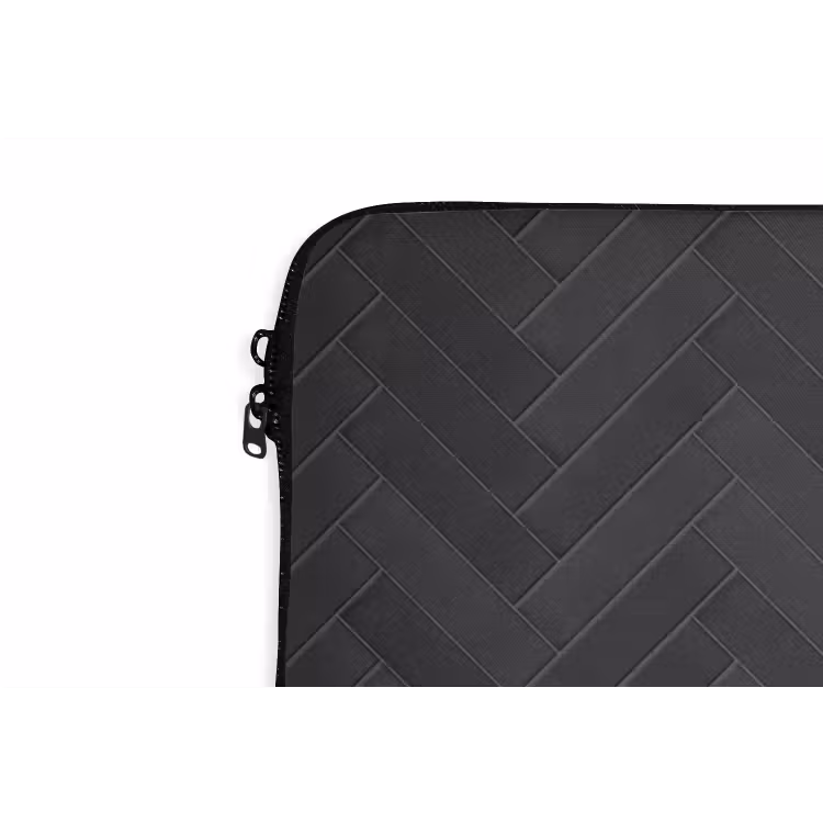 Visgraat - Wandtegel - Donkergrijs laptophoes neopreen klein 279 -detail